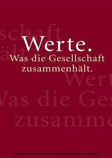 Werte. Was die Gesellschaft zusammenhält. main product photo