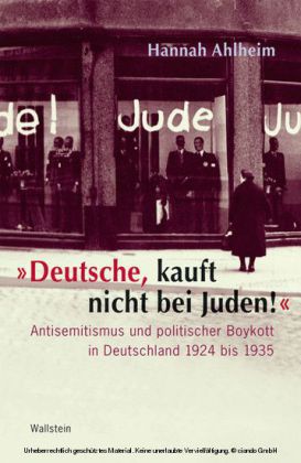'Deutsche, kauft nicht bei Juden!'