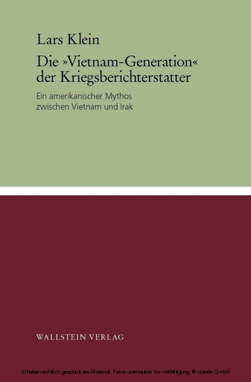 Die 'Vietnam-Generation' der Kriegsberichterstatter main product photo
