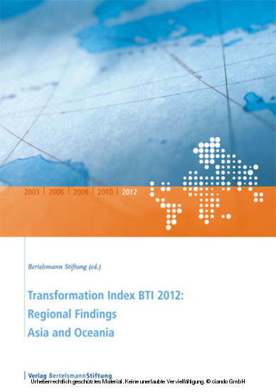 Transformation Index BTI 2012: Regional Findings Asia and Oceania main product photo