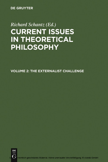 The Externalist Challenge main product photo