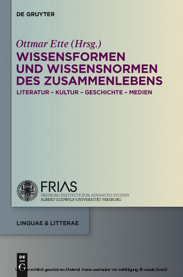 Wissensformen und Wissensnormen des ZusammenLebens main product photo