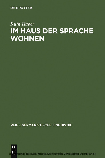 Im Haus der Sprache wohnen main product photo