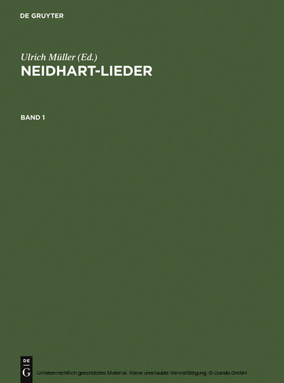 Neidhart-Lieder main product photo