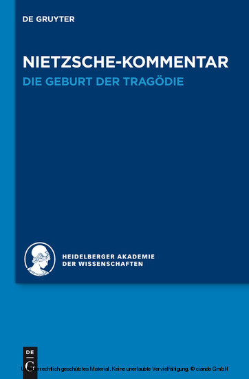 Kommentar zu Nietzsches 'Die Geburt der Tragödie' main product photo