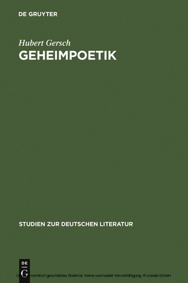 Geheimpoetik main product photo
