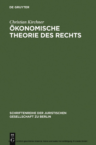 Ökonomische Theorie des Rechts main product photo