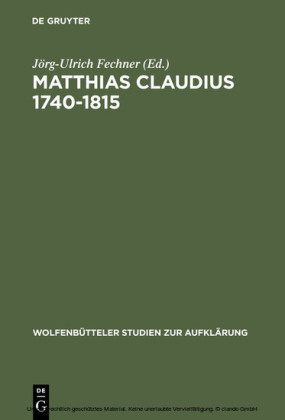 Matthias Claudius 1740-1815