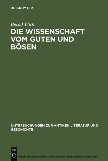 Die Wissenschaft vom Guten und Bösen main product photo