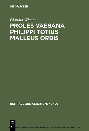 Proles vaesana Philippi totius malleus orbis main product photo