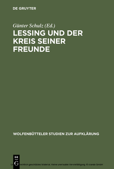Lessing und der Kreis seiner Freunde main product photo