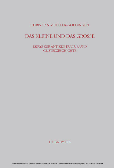 Das Kleine und das Große main product photo
