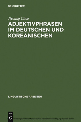 Adjektivphrasen im Deutschen und Koreanischen