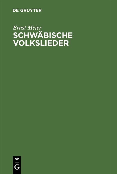 Schwäbische Volkslieder main product photo