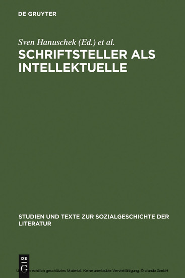 Schriftsteller als Intellektuelle main product photo