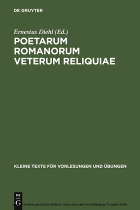Poetarum Romanorum Veterum Reliquiae