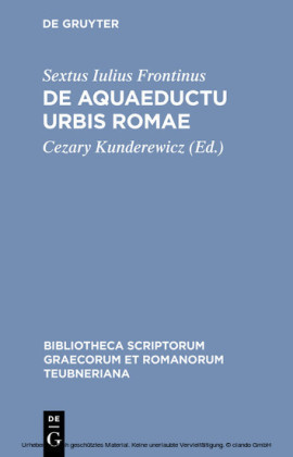 De aquaeductu urbis Romae