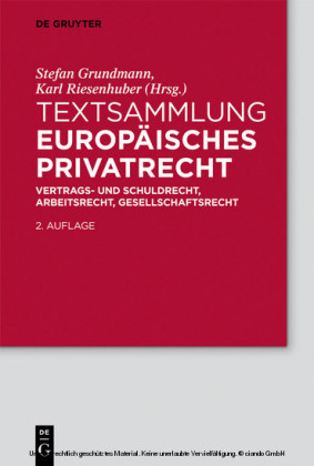 Textsammlung Europäisches Privatrecht
