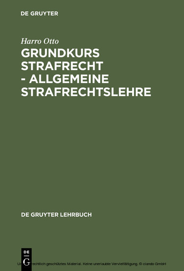 Grundkurs Strafrecht - Allgemeine Strafrechtslehre main product photo