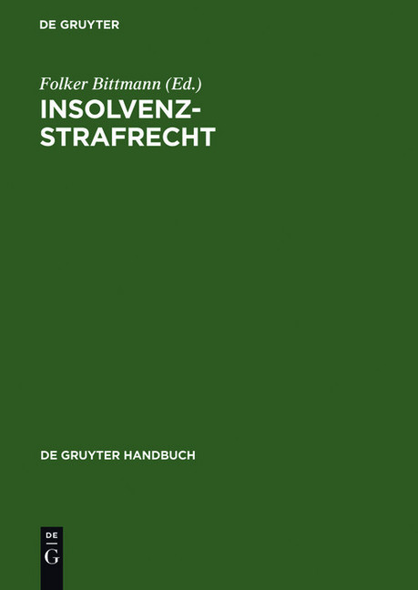 Insolvenzstrafrecht main product photo