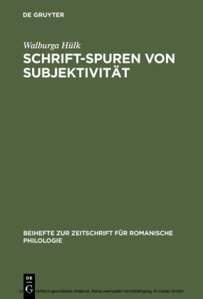 Schrift-Spuren von Subjektivität