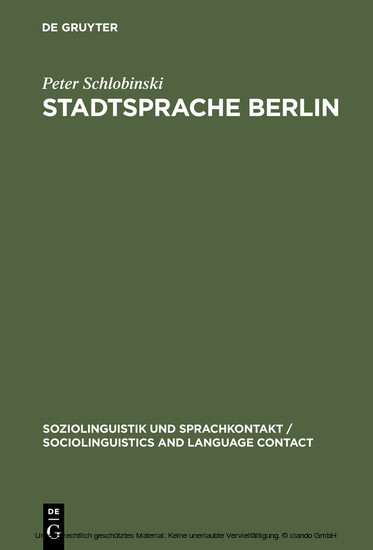 Stadtsprache Berlin main product photo
