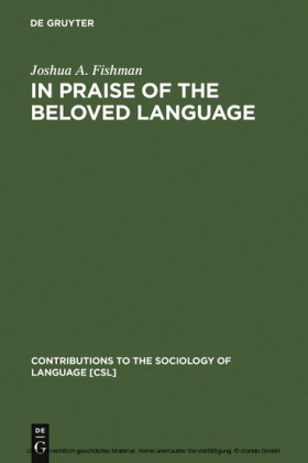 In Praise of the Beloved Language