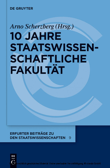 10 Jahre Staatswissenschaftliche Fakultät main product photo