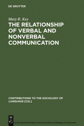 The Relationship of Verbal and Nonverbal Communication
