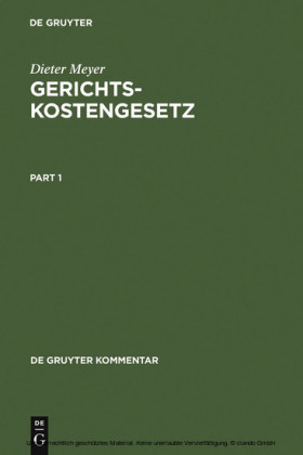 Gerichtskostengesetz (GKG)