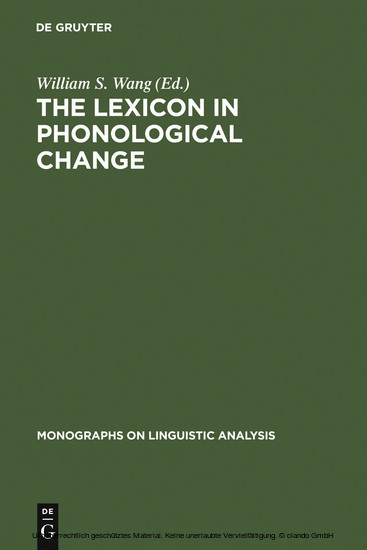 The Lexicon in Phonological Change main product photo