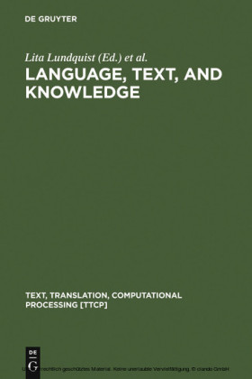 Language, Text, and Knowledge