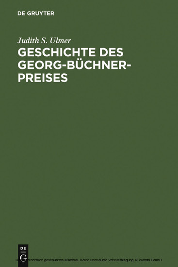 Geschichte des Georg-Büchner-Preises main product photo