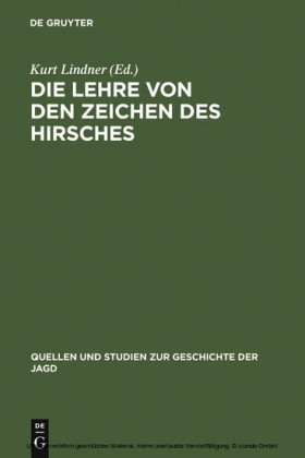 Die Lehre von den Zeichen des Hirsches