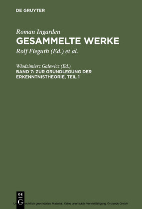 Zur Grundlegung der Erkenntnistheorie