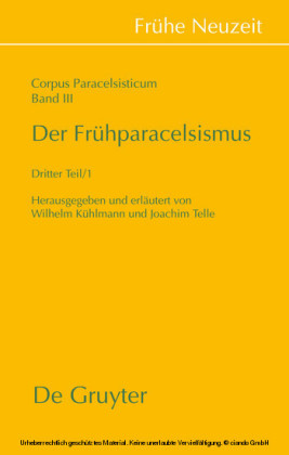 Der Frühparacelsismus / Teil 3