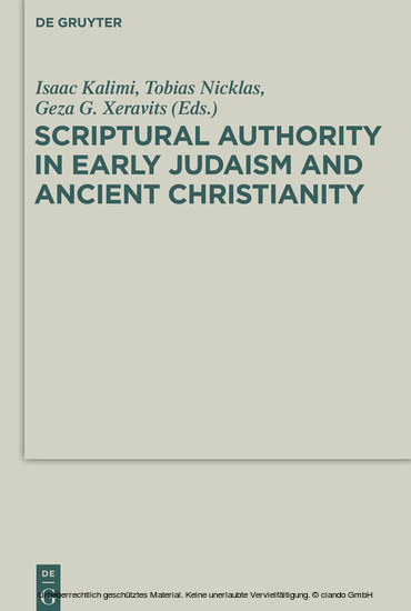 Scriptural Authority in Early Judaism and Ancient Christianity main product photo