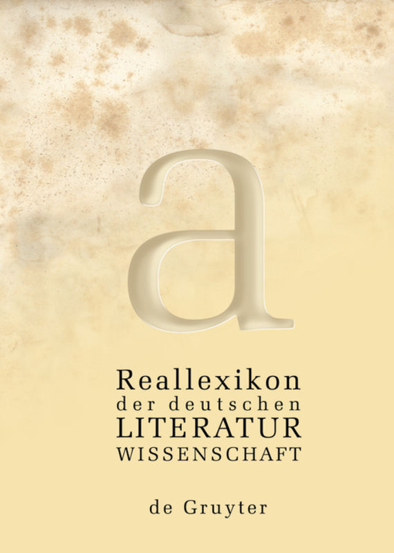 Reallexikon der deutschen Literaturwissenschaft main product photo
