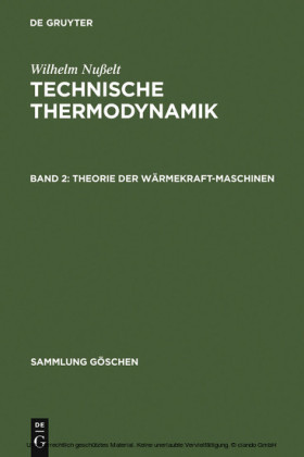 Theorie der Wärmekraftmaschinen