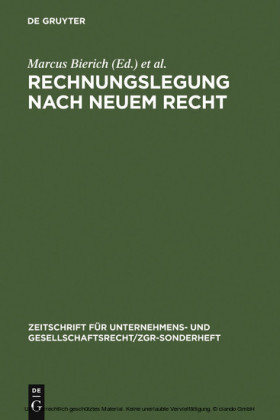 Rechnungslegung nach neuem Recht