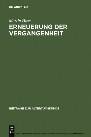 Erneuerung der Vergangenheit main product photo
