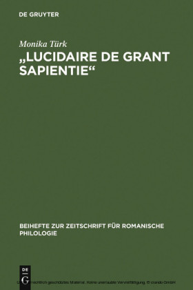 'Lucidaire de grant sapientie'