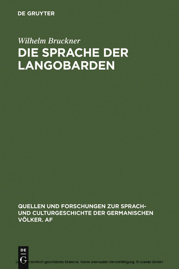 Die Sprache der Langobarden main product photo