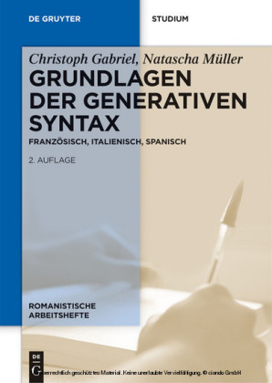 Grundlagen der generativen Syntax