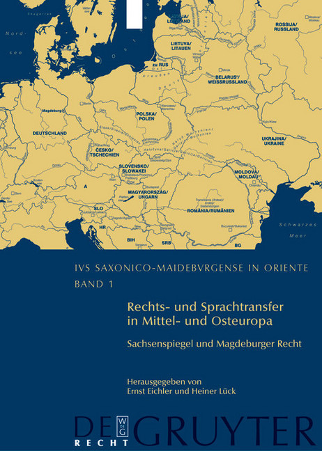 Rechts- und Sprachtransfer in Mittel- und Osteuropa. Sachsenspiegel und Magdeburger Recht main product photo