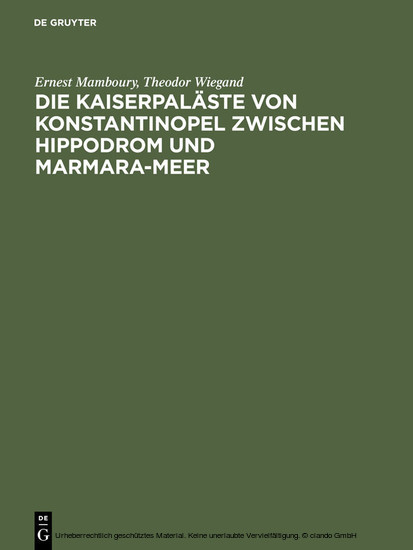Die Kaiserpaläste von Konstantinopel zwischen Hippodrom und Marmara-Meer main product photo