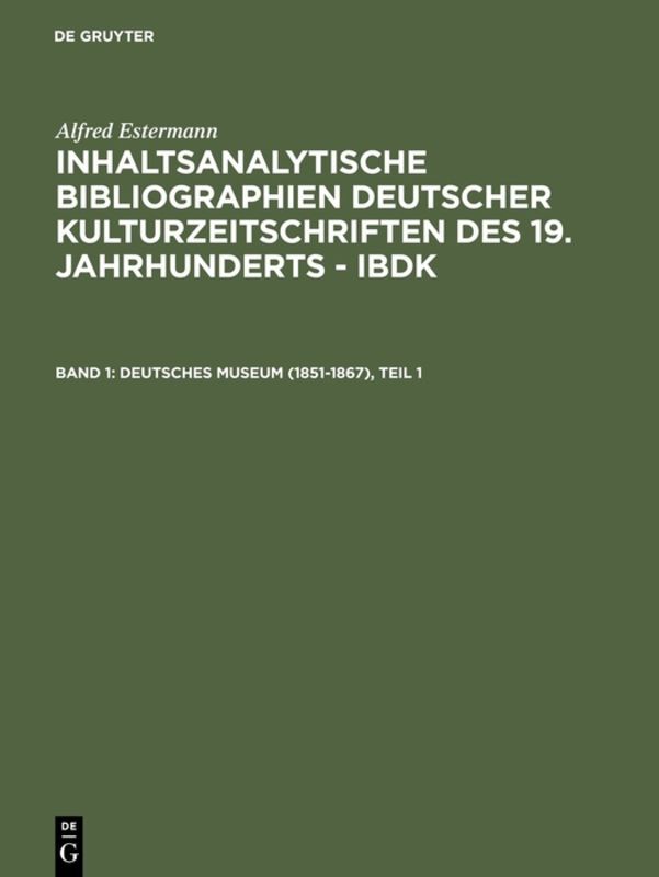 Deutsches Museum (1851-1867) main product photo