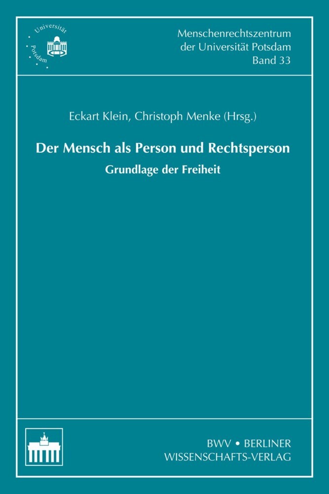 Der Mensch als Person und Rechtsperson main product photo