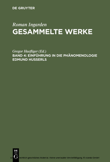Einführung in die Phänomenologie Edmund Husserls main product photo