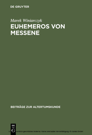 Euhemeros von Messene main product photo